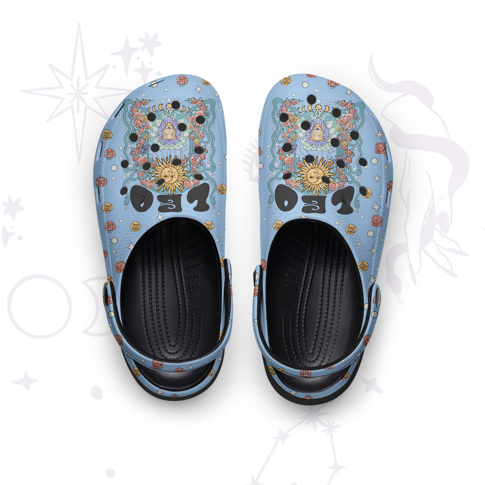 Purplehecate Leo Spirit Zodiac Rubber Clogs