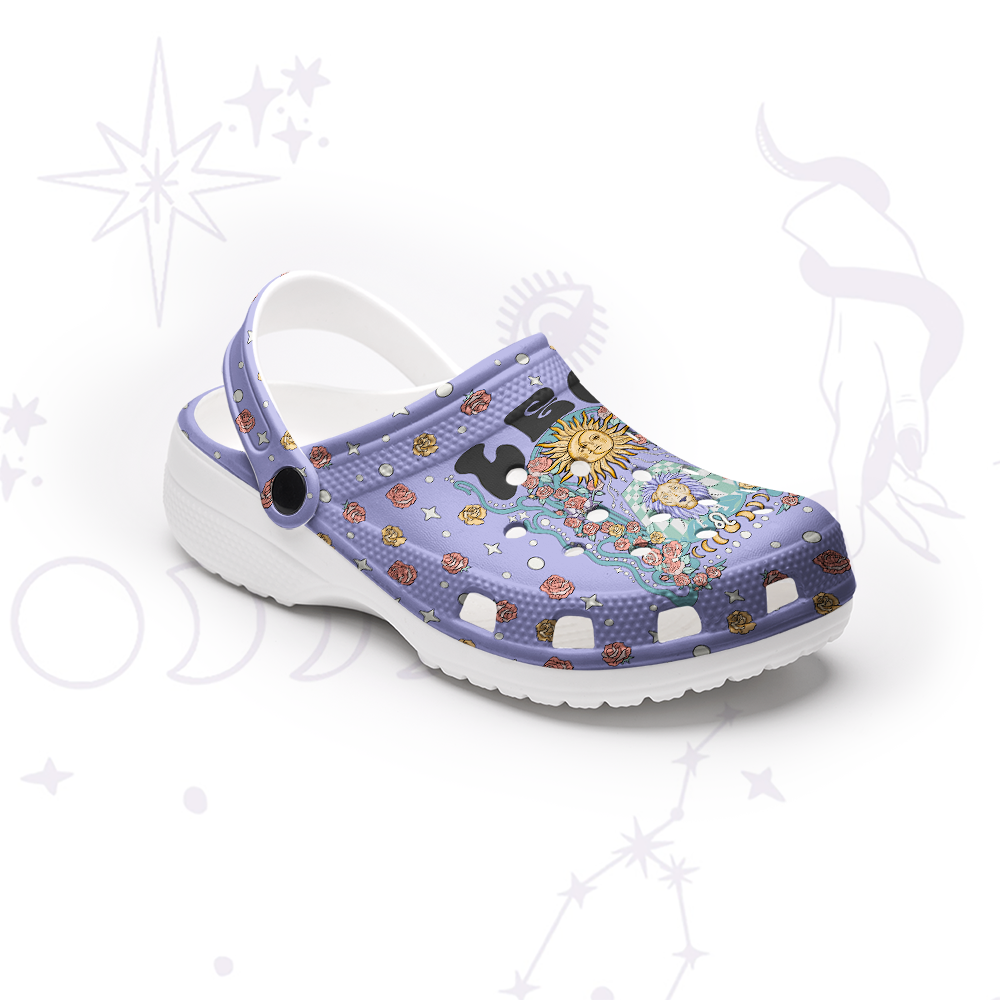Purplehecate Leo Spirit Zodiac Rubber Clogs