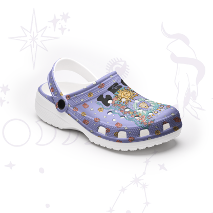 Purplehecate Leo Spirit Zodiac Rubber Clogs