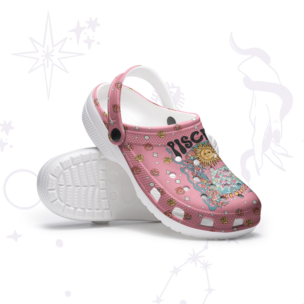 Purplehecate Pisces Spirit Zodiac Rubber Clogs