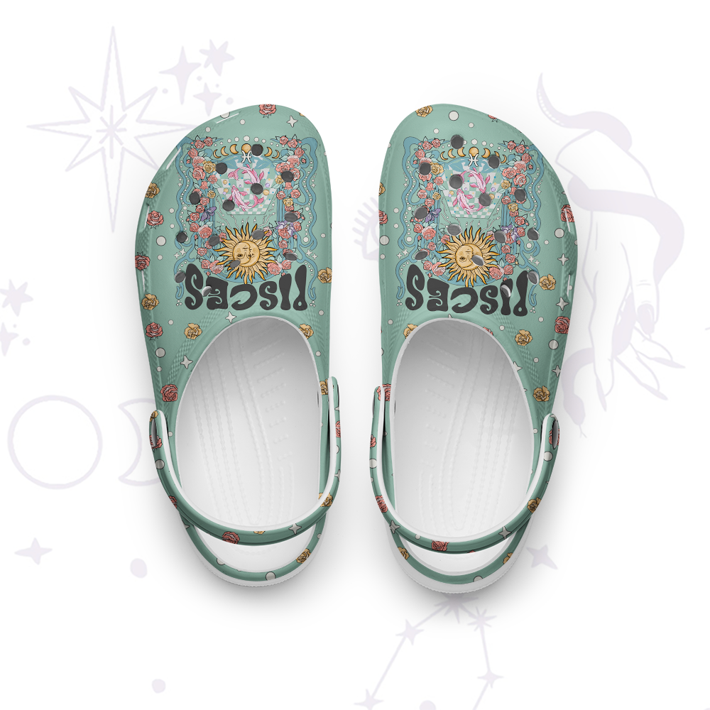 Purplehecate Pisces Spirit Zodiac Rubber Clogs