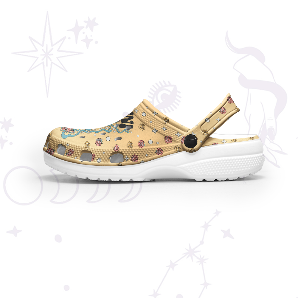 Purplehecate Gemini Spirit Zodiac Rubber Clogs