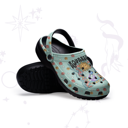 Purplehecate Aquarius Spirit Zodiac Rubber Clogs