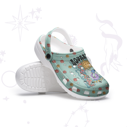 Purplehecate Aquarius Spirit Zodiac Rubber Clogs