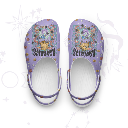 Purplehecate Aquarius Spirit Zodiac Rubber Clogs