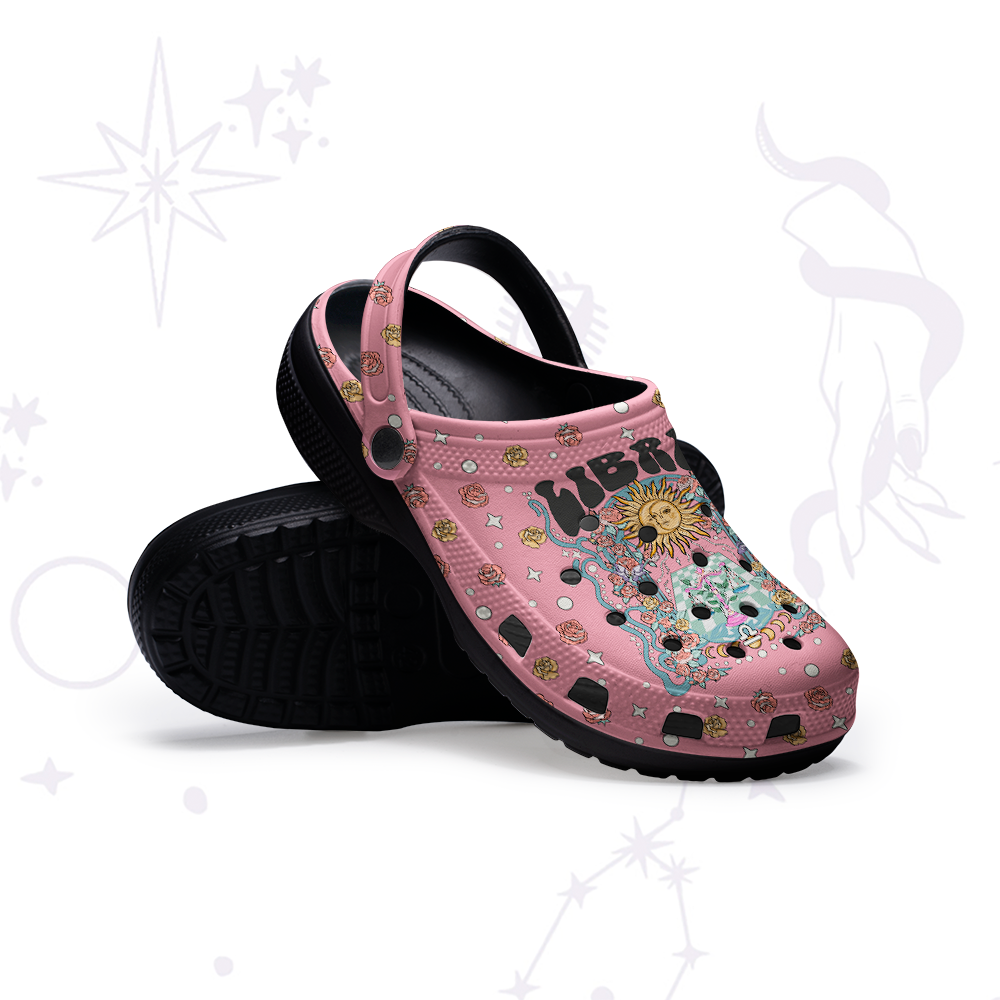 Purplehecate Libra Spirit Zodiac Rubber Clogs
