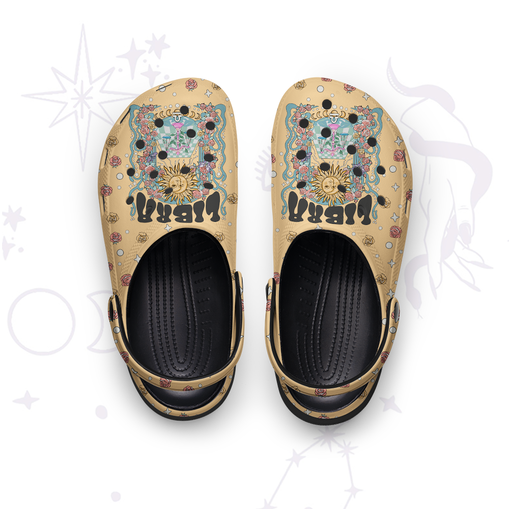 Purplehecate Libra Spirit Zodiac Rubber Clogs