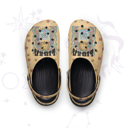 Purplehecate Libra Spirit Zodiac Rubber Clogs