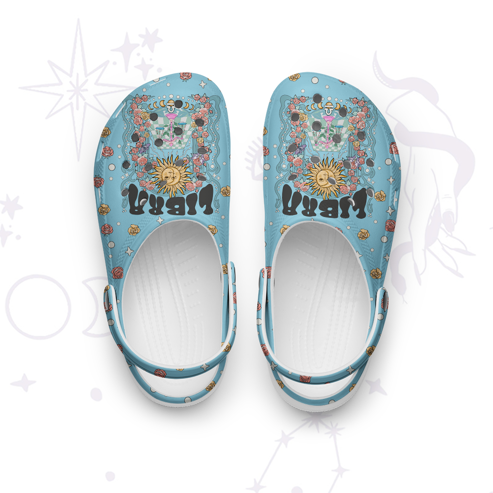 Purplehecate Libra Spirit Zodiac Rubber Clogs