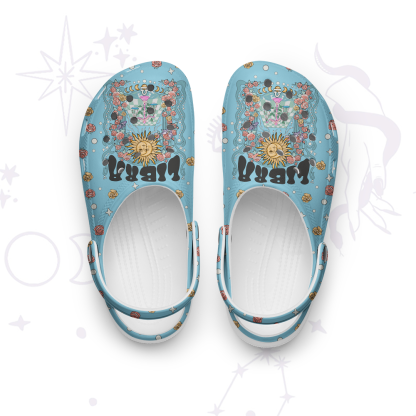 Purplehecate Libra Spirit Zodiac Rubber Clogs