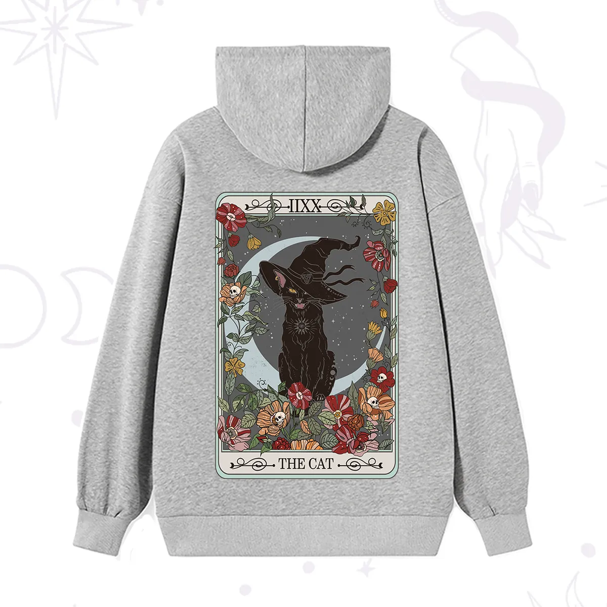 Purplehecate The Cat Tarot Card Hoodie