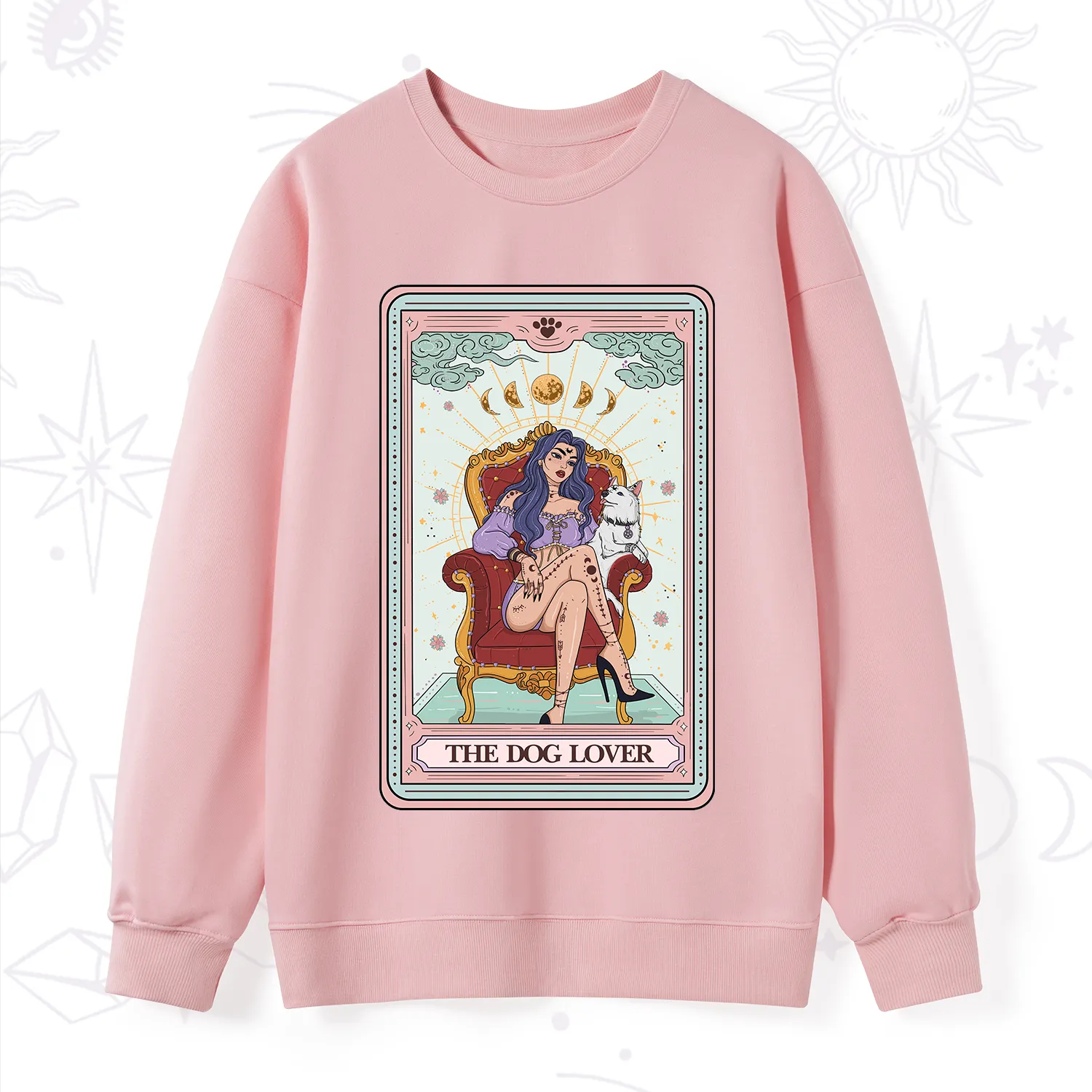 Purplehecate The Dog Lover Tarot Sweatshirt