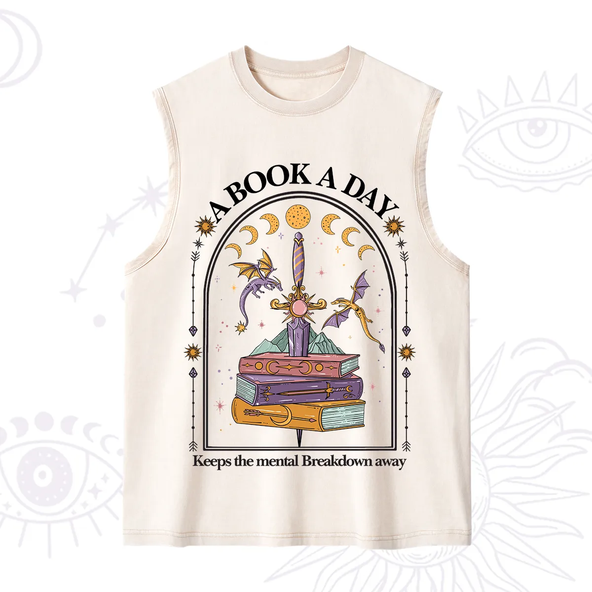 Purplehecate A Book A Day Keeps The Mental Breakdown Away Washed Tank