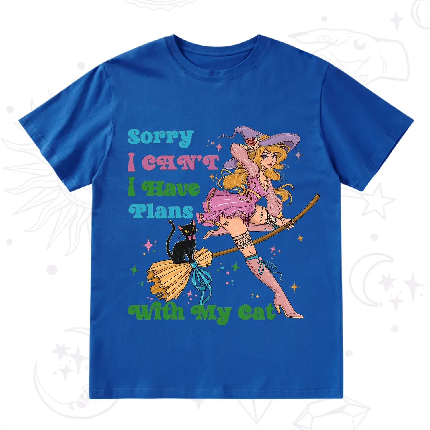 Purplehecate Sorry I Can’t I Have Plans With My Cat T-Shirt