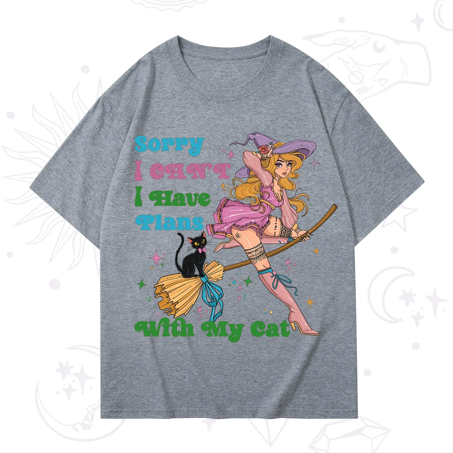 Purplehecate Sorry I Can’t I Have Plans With My Cat T-Shirt