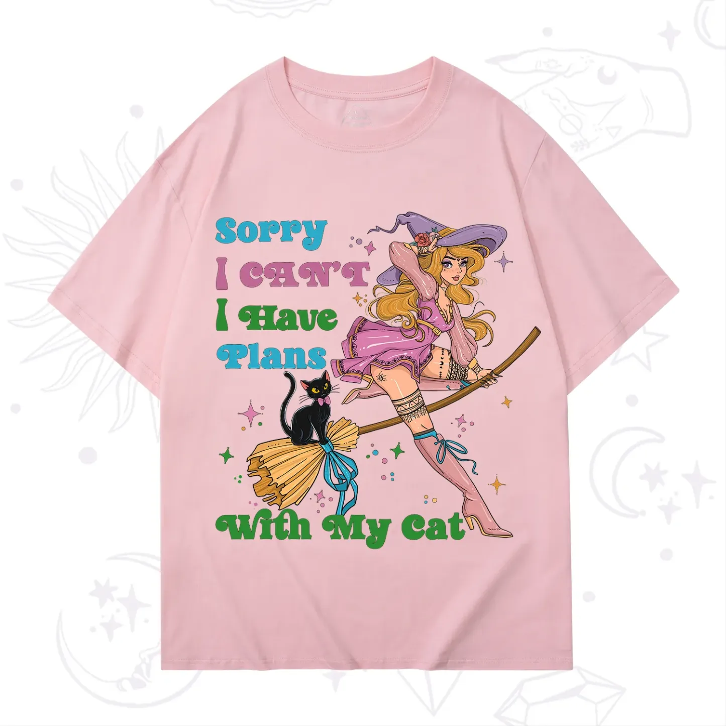 Purplehecate Sorry I Can’t I Have Plans With My Cat T-Shirt