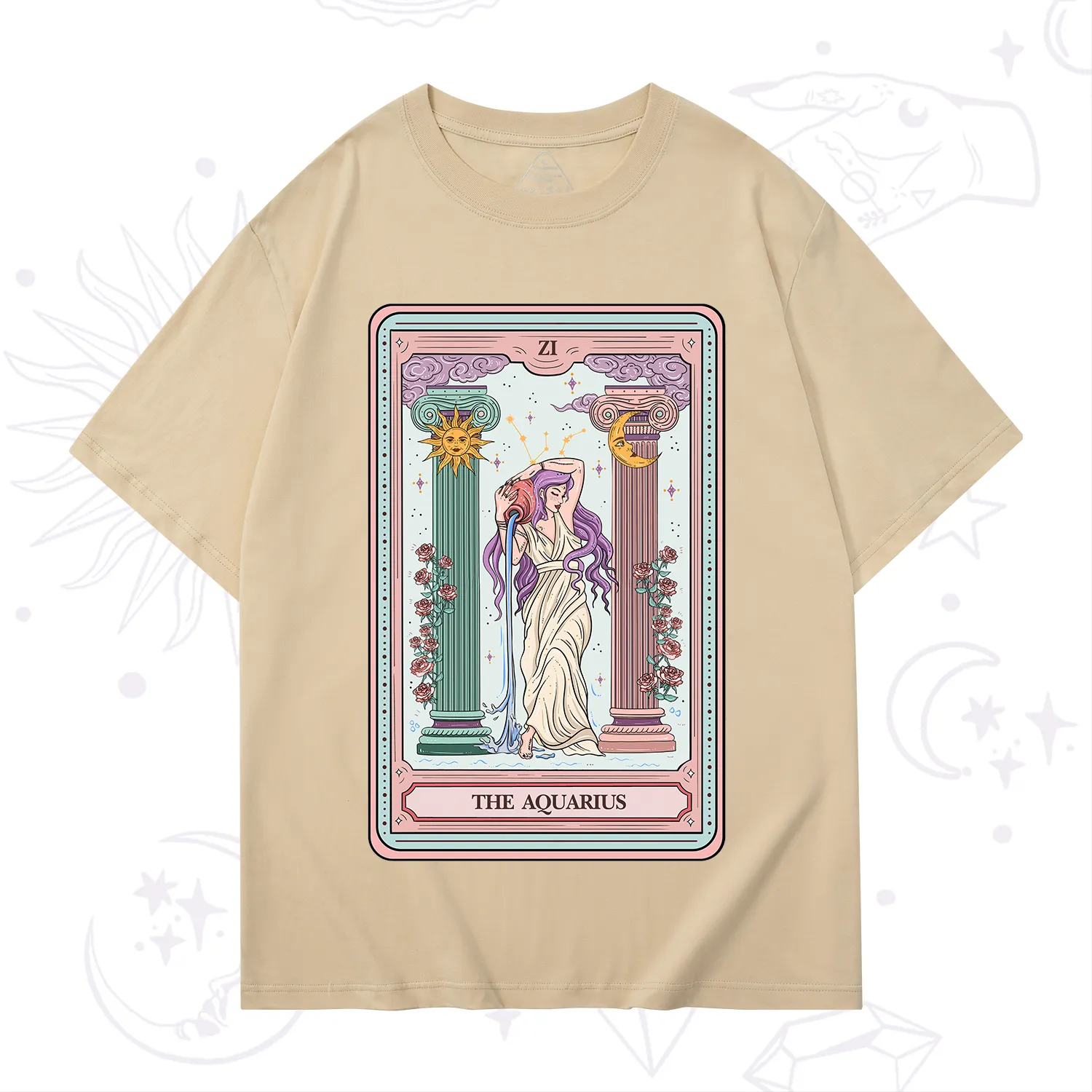 Purplehecate The Aquarius Goddess Tarot T-Shirt