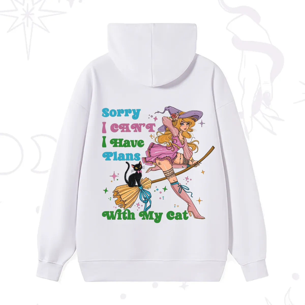 PurplehecateSorry I Can’t I Have Plans With My Cat Hoodie