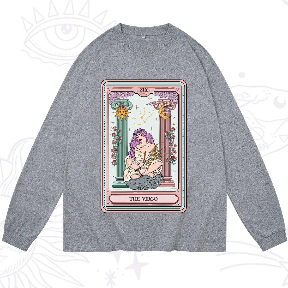 Purplehecate The Virgo Goddess Tarot Long Sleeve T-Shirt
