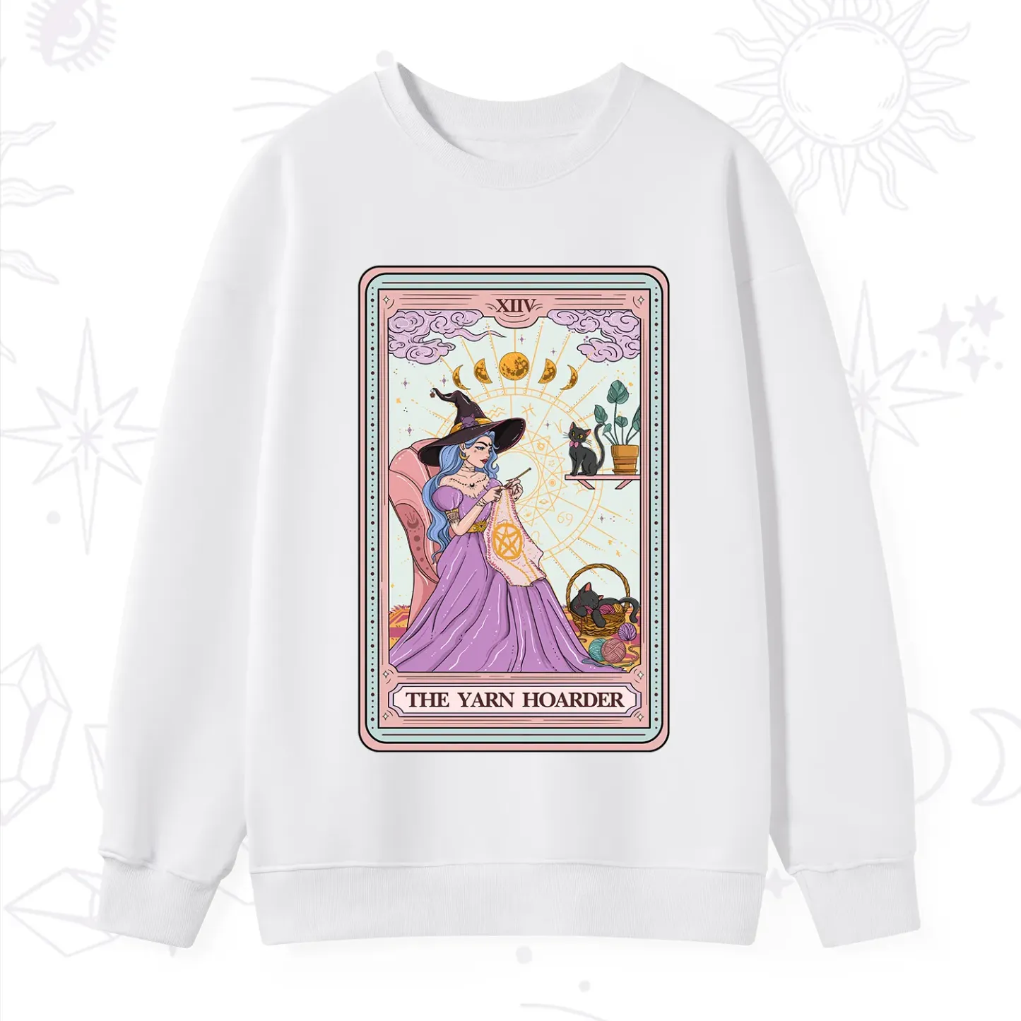 Purplehecate The Yarn Hoarder Tarot Sweatshirt