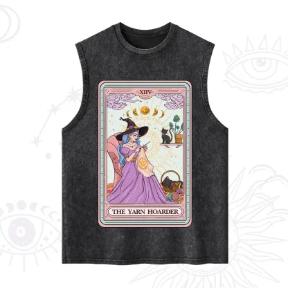 Purplehecate The Yarn Hoarder Tarot Washed Tank