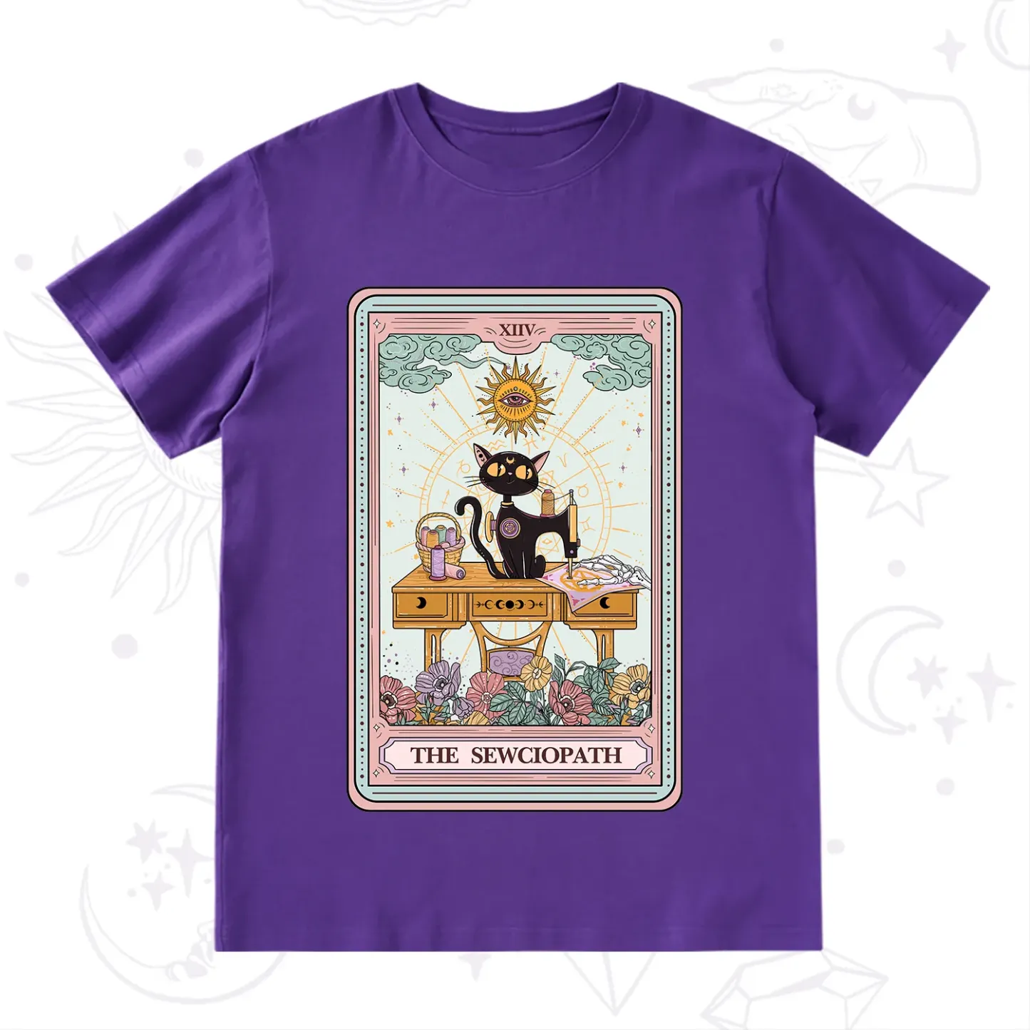 Purplehecate The Sewciopath Tarot Card T-Shirt