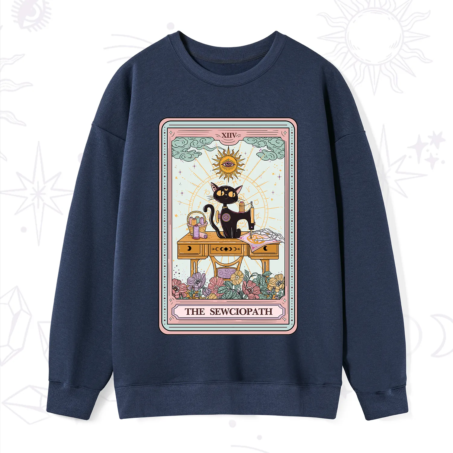 Purplehecate The Sewciopath Tarot Card Sweatshirt