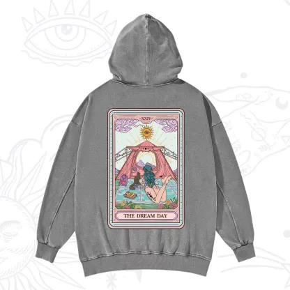 Purplehecate The Camp Lover Tarot Washed Hoodie