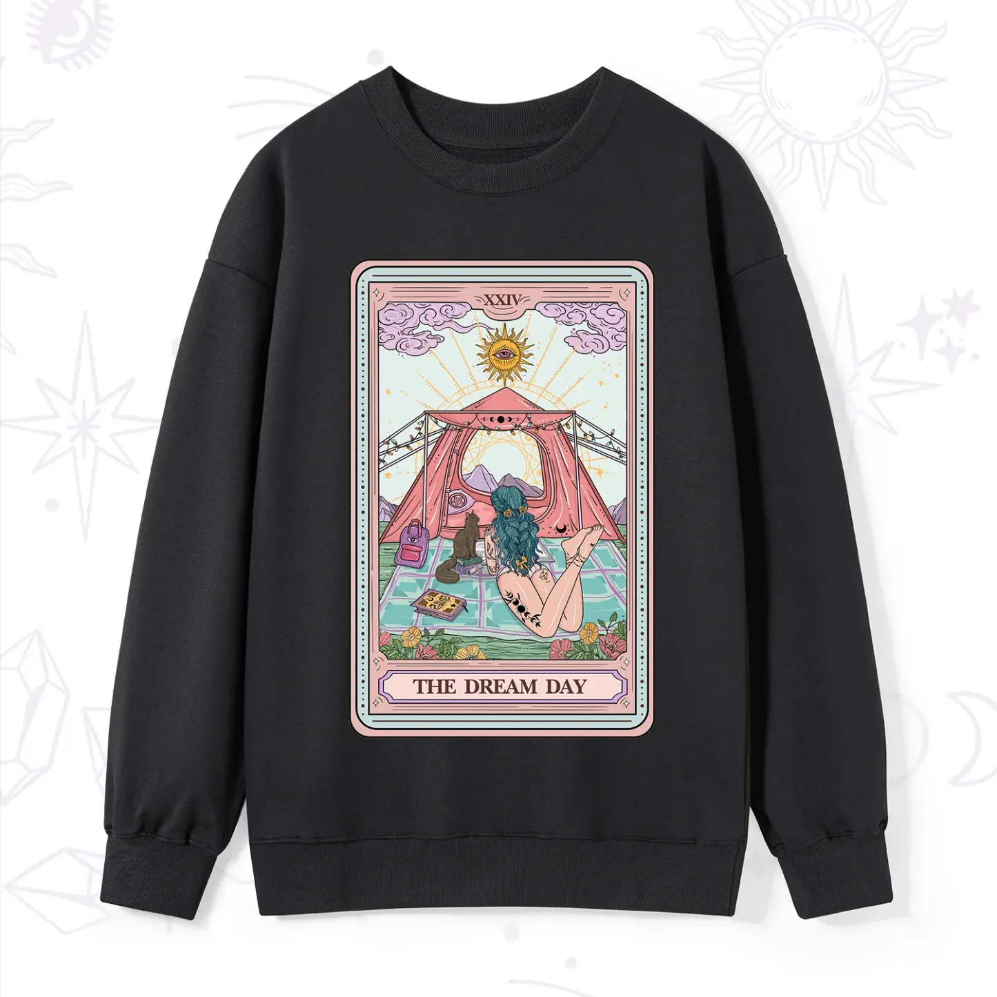 Purplehecate The Camp Lover Tarot Sweatshirt