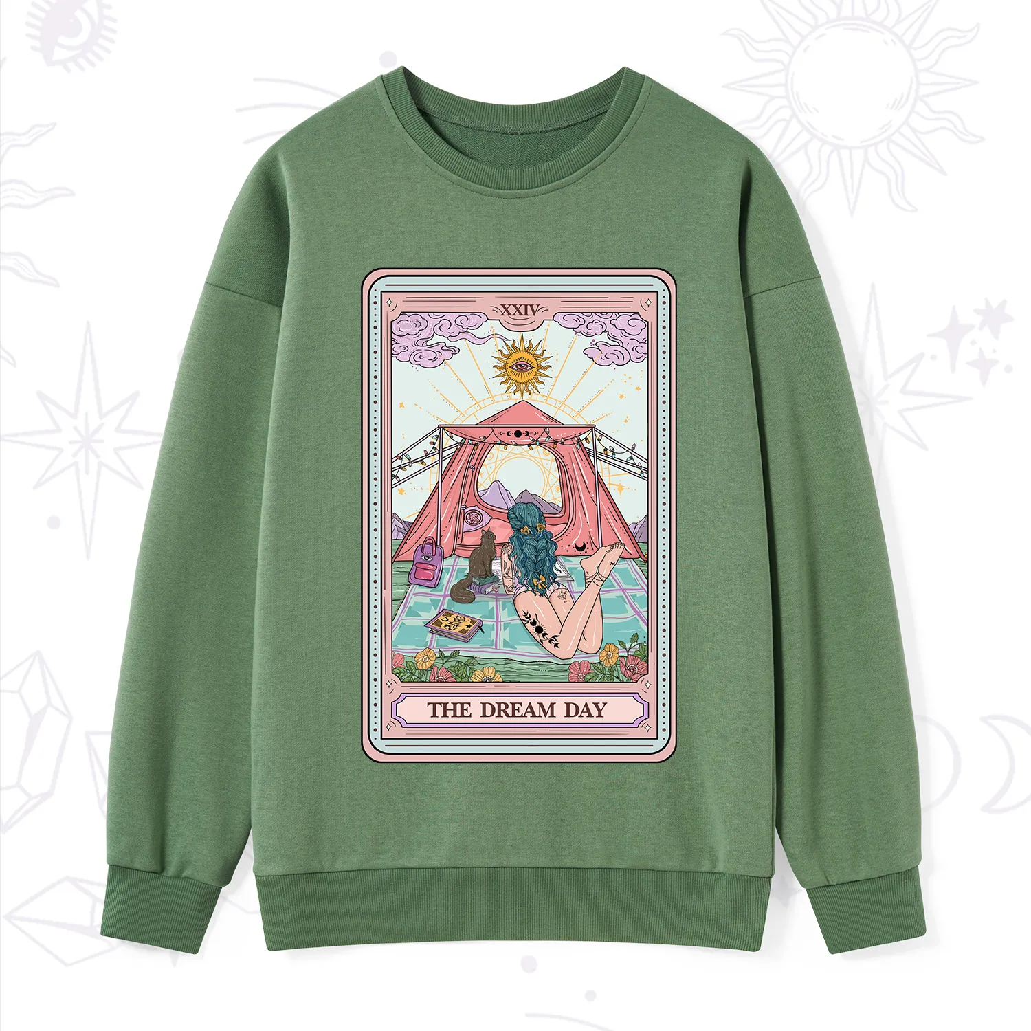 Purplehecate The Camp Lover Tarot Sweatshirt