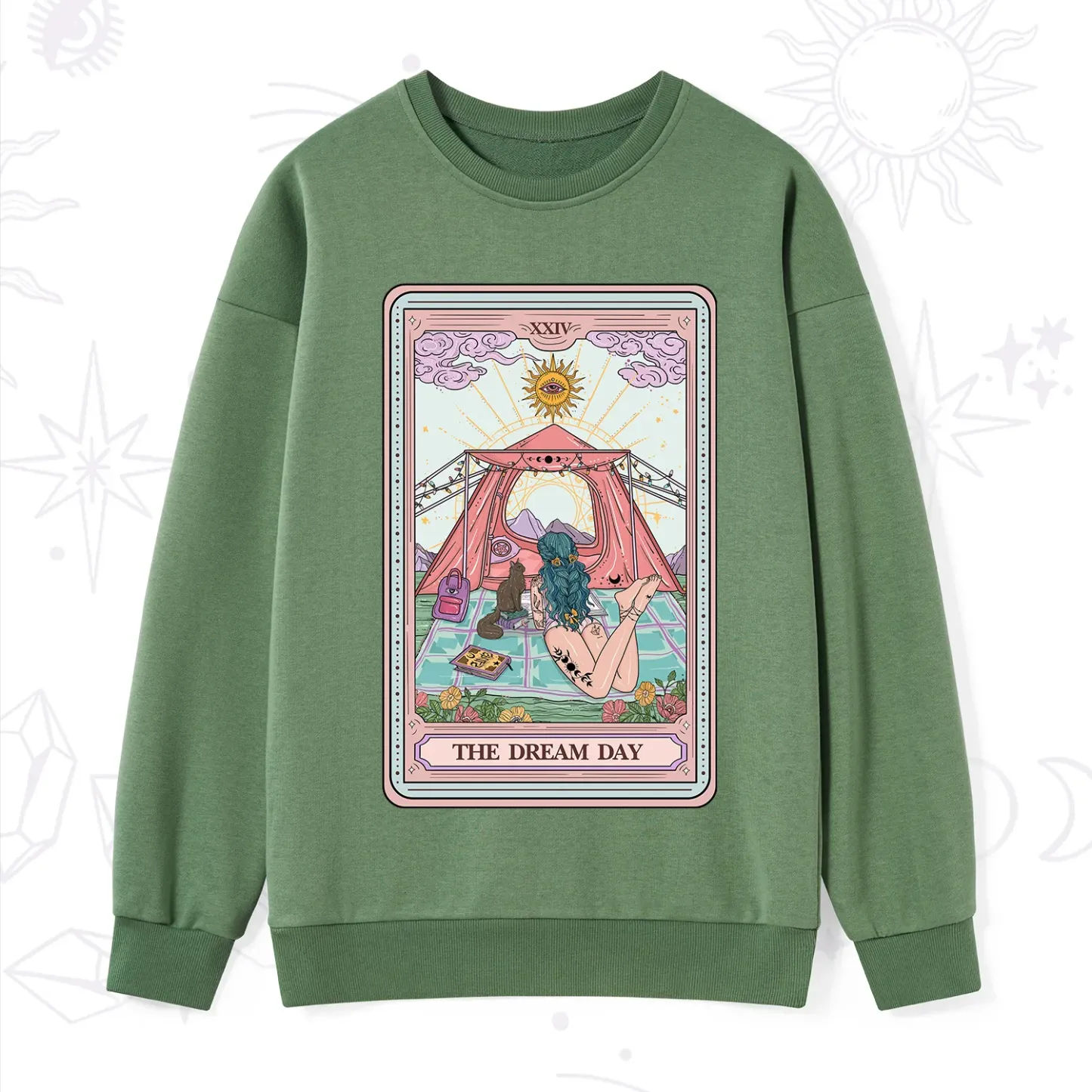 Purplehecate The Camp Lover Tarot Sweatshirt