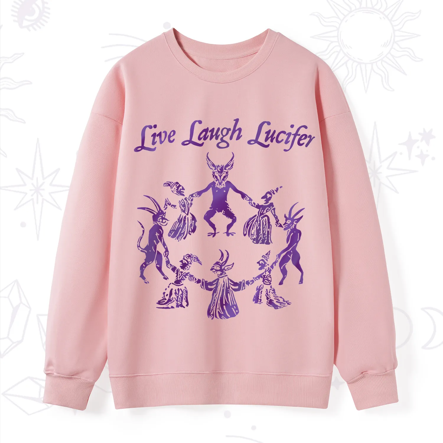Purplehecate Live Laugh Lucifer Satanic Sweatshirt