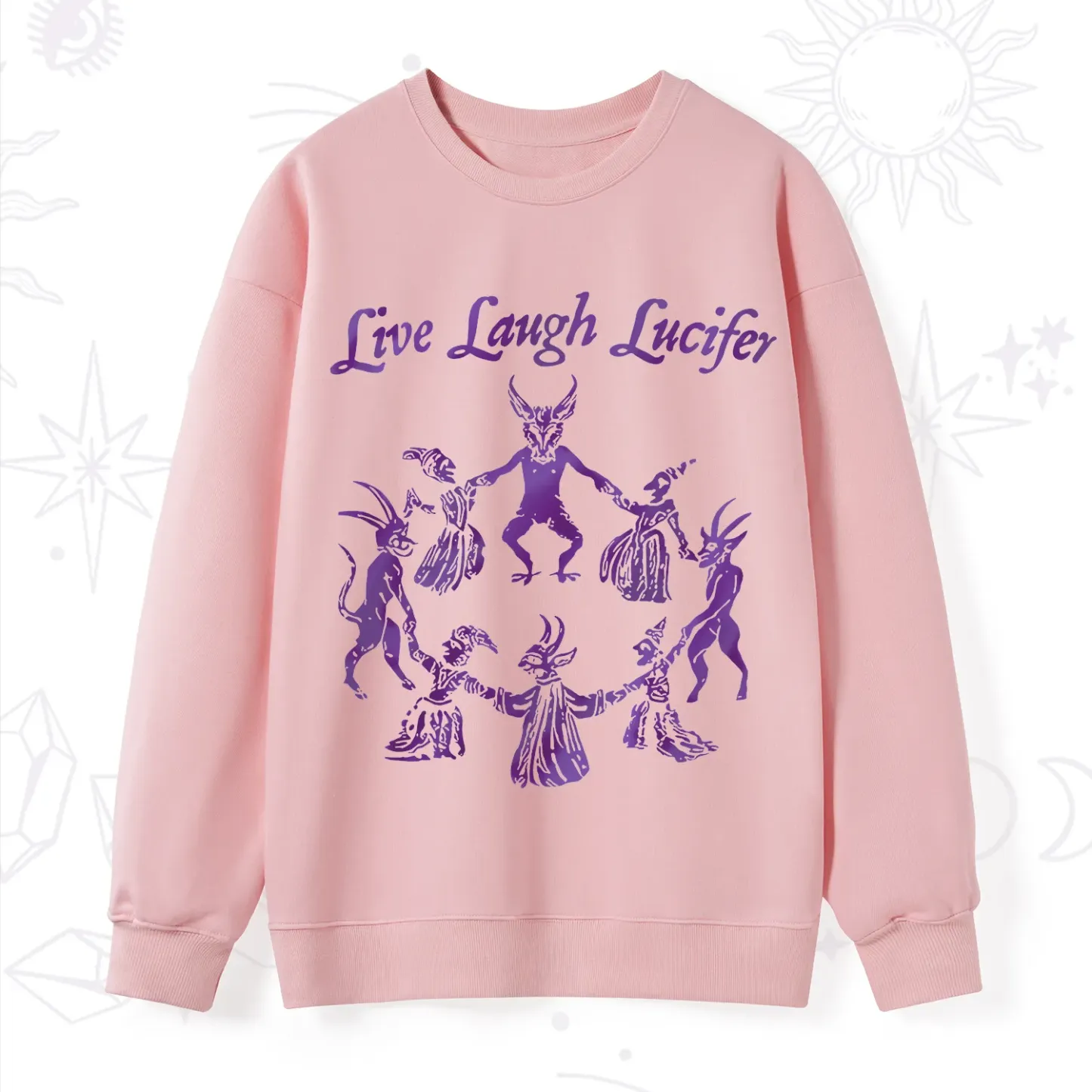 Purplehecate Live Laugh Lucifer Satanic Sweatshirt