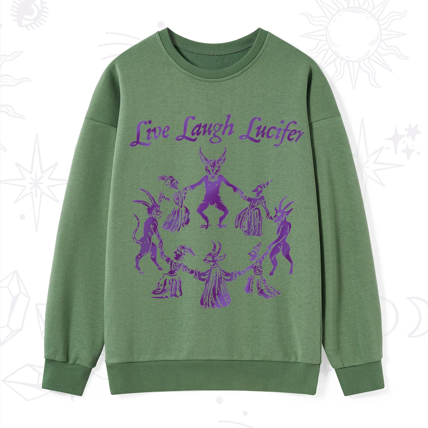Purplehecate Live Laugh Lucifer Satanic Sweatshirt