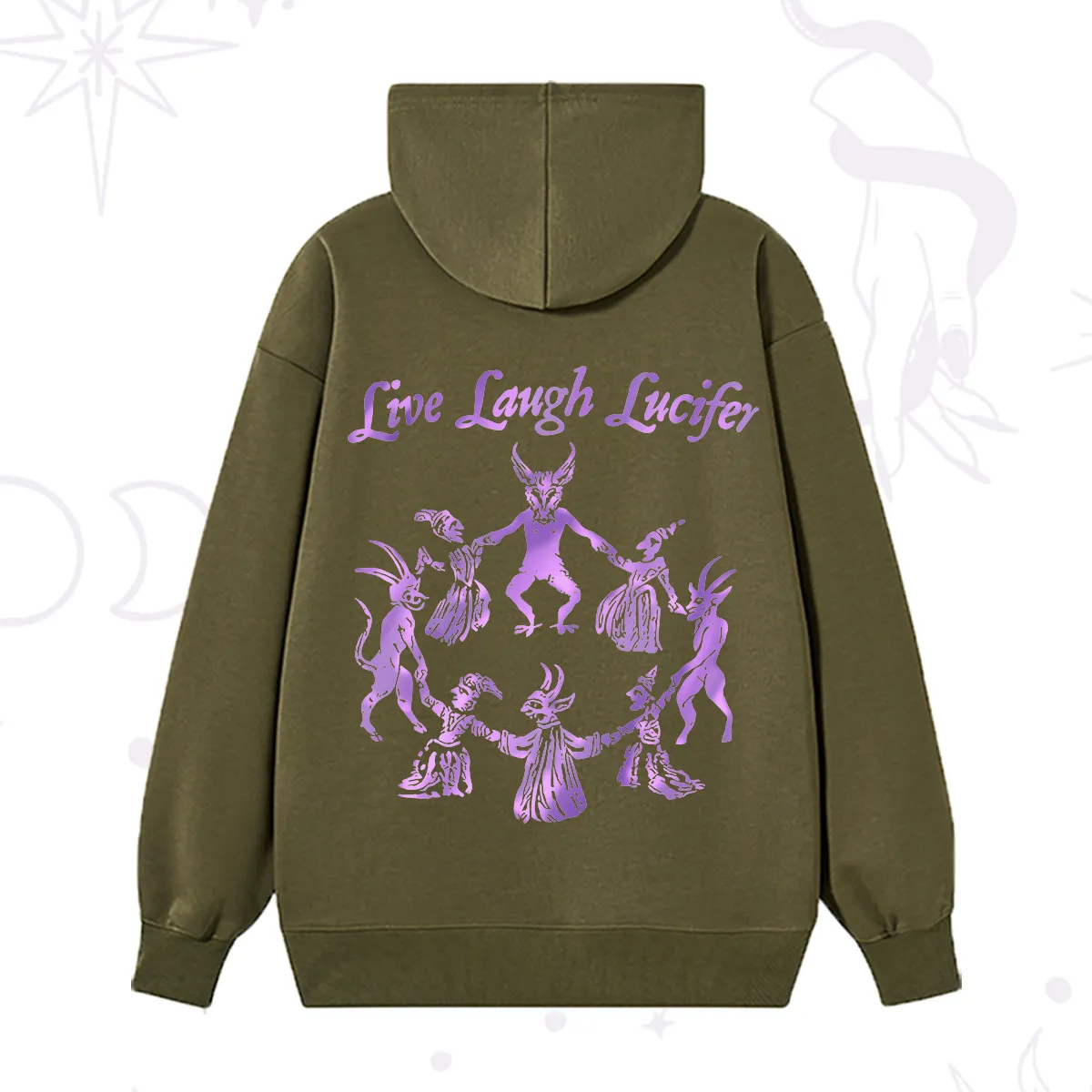 Purplehecate Live Laugh Lucifer Satanic Hoodie