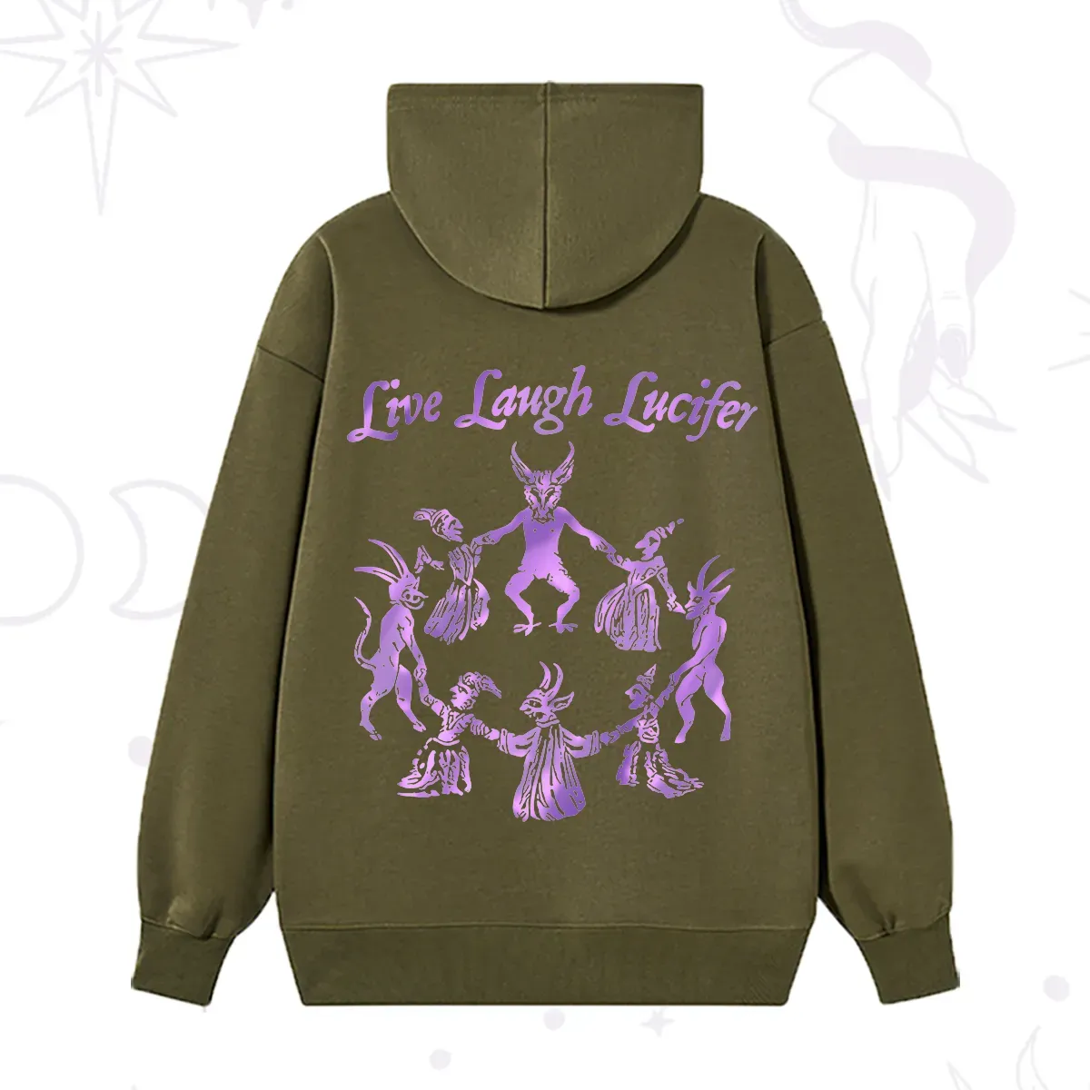 Purplehecate Live Laugh Lucifer Satanic Hoodie