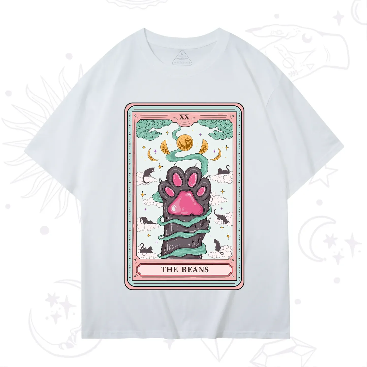Purplehecate The Beans Cat Tarot T-Shirt