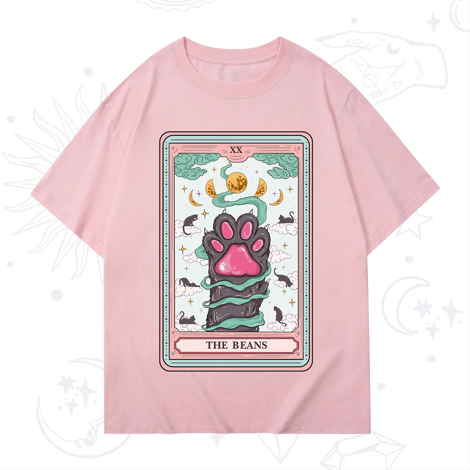 Purplehecate The Beans Cat Tarot T-Shirt