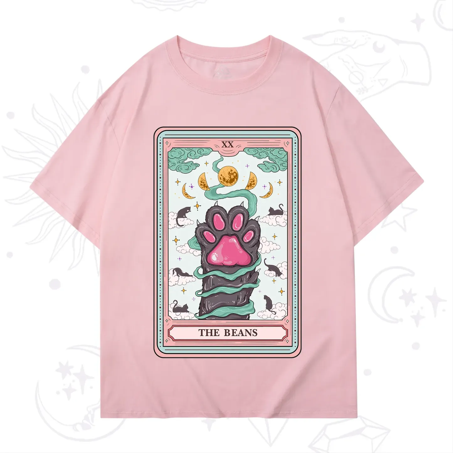 Purplehecate The Beans Cat Tarot T-Shirt