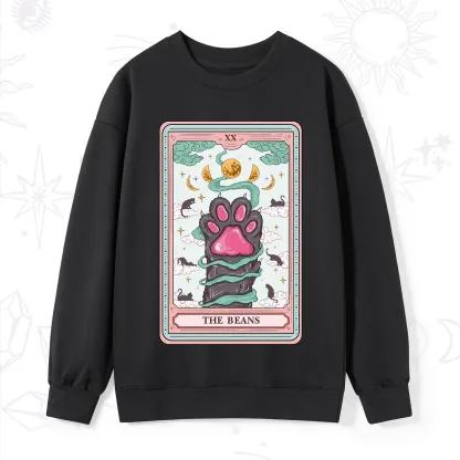 Purplehecate The Beans Cat Tarot Sweatshirt