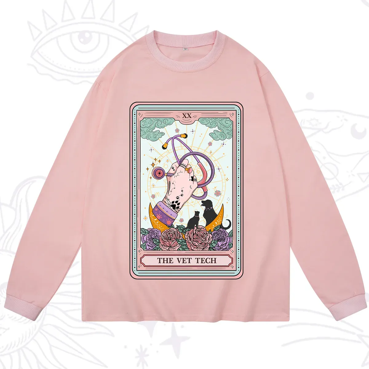Purplehecate The Vet Tech Tarot Long Sleeve T-Shirt