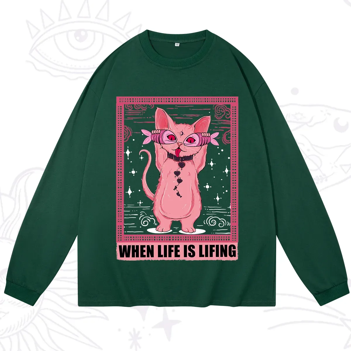 Purplehecate When Life Is Lifting Long Sleeve T-Shirt