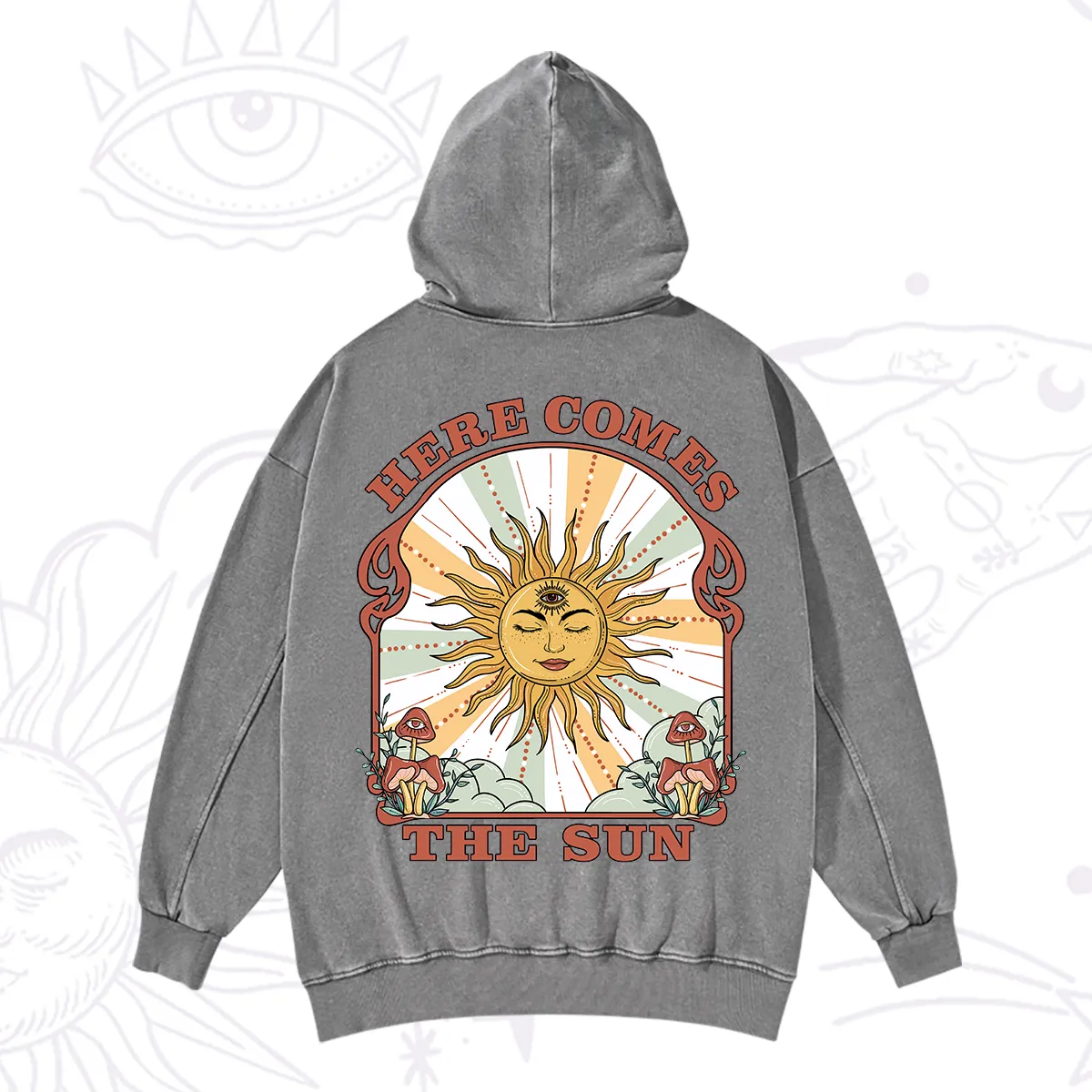 PurplehecateHere Comes The Sun Washed Hoodie