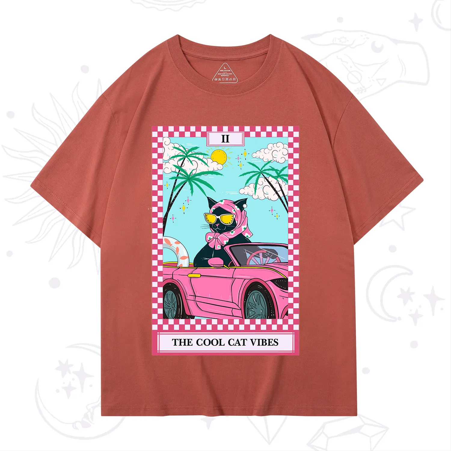 Purplehecate The Cool Cat Vibes Tarot T-Shirt