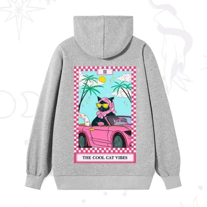 Purplehecate The Cool Cat Vibes Tarot Hoodie