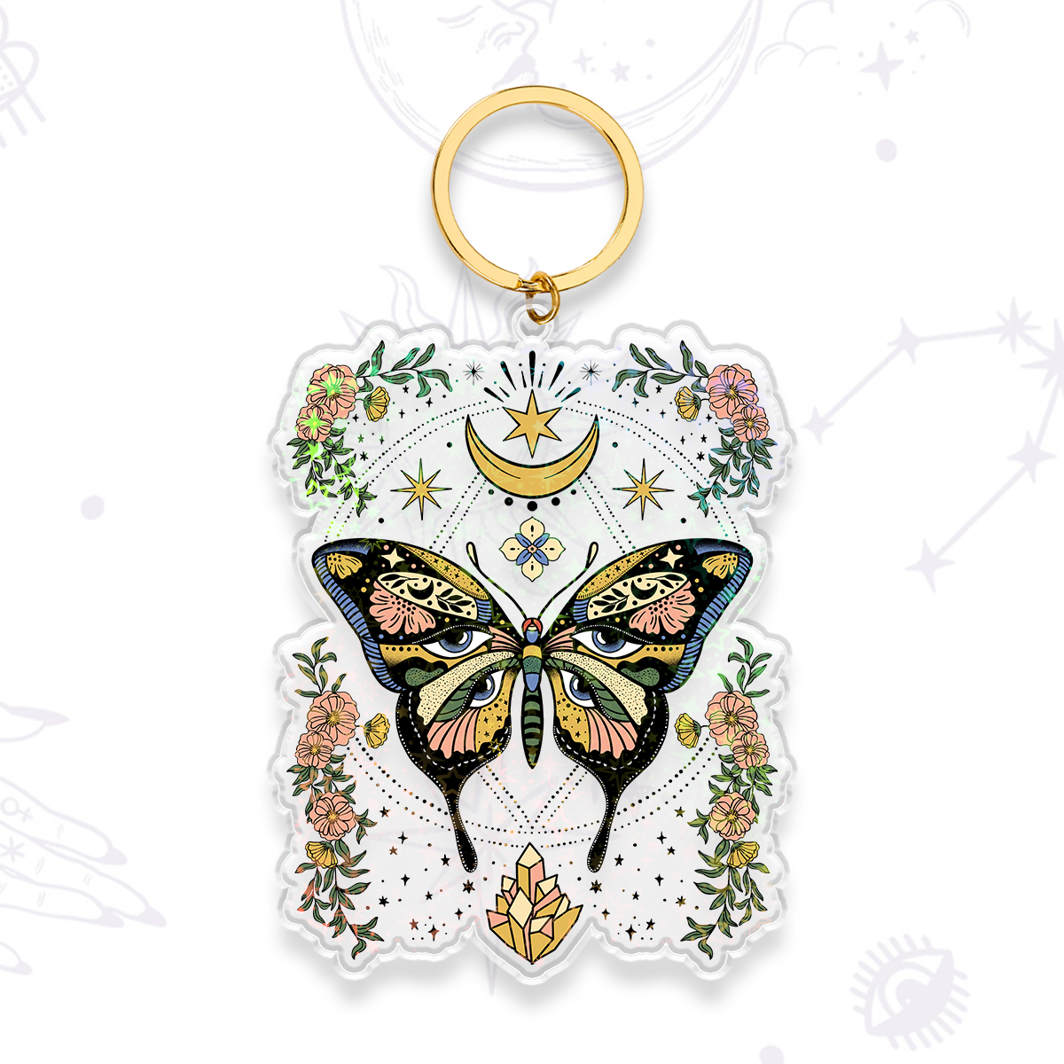 Purplehecate I Am Opening Keychain