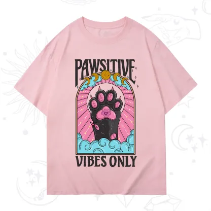 Purplehecate Pawsitive Vibes Only T-Shirt