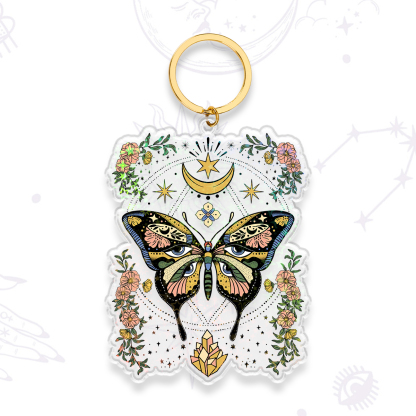 Purplehecate I Am Opening Keychain