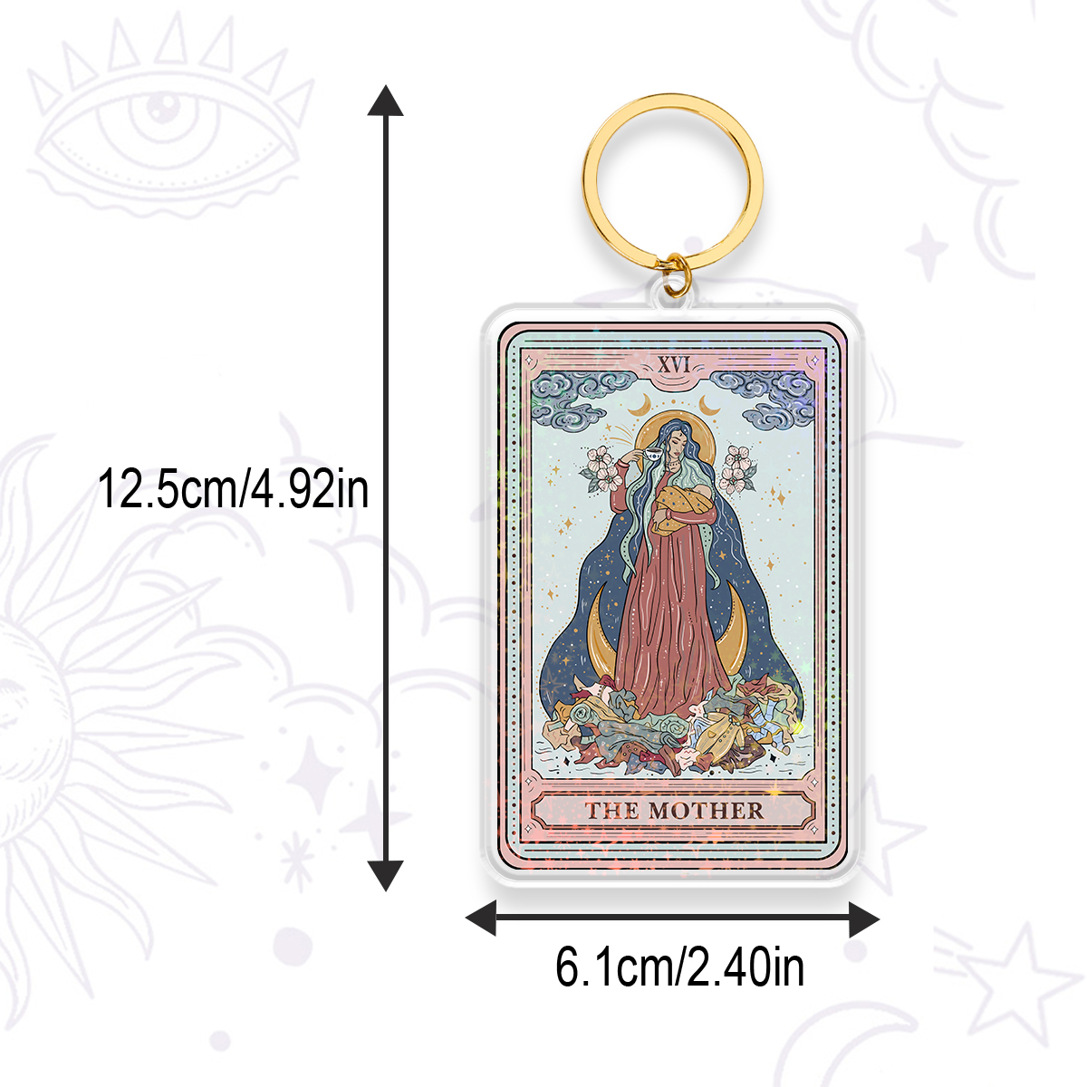 Purplehecate The Mother Tarot Keychain