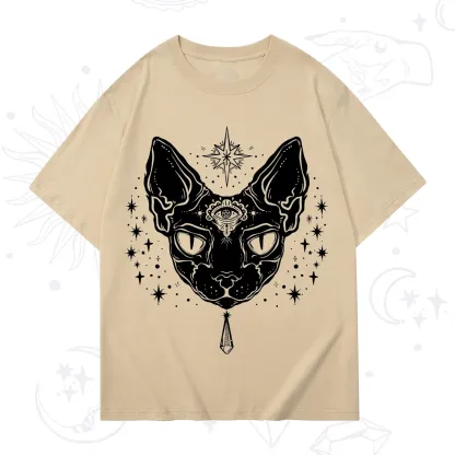 Purplehecate Three Eyed Sphynx Cat T-Shirt